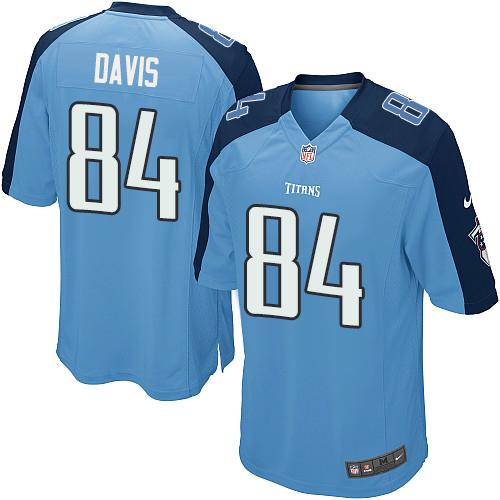 Nike Titans #84 Corey Davis Light Blue Team Color Youth Stitched NFL Elite Jersey - Click Image to Close